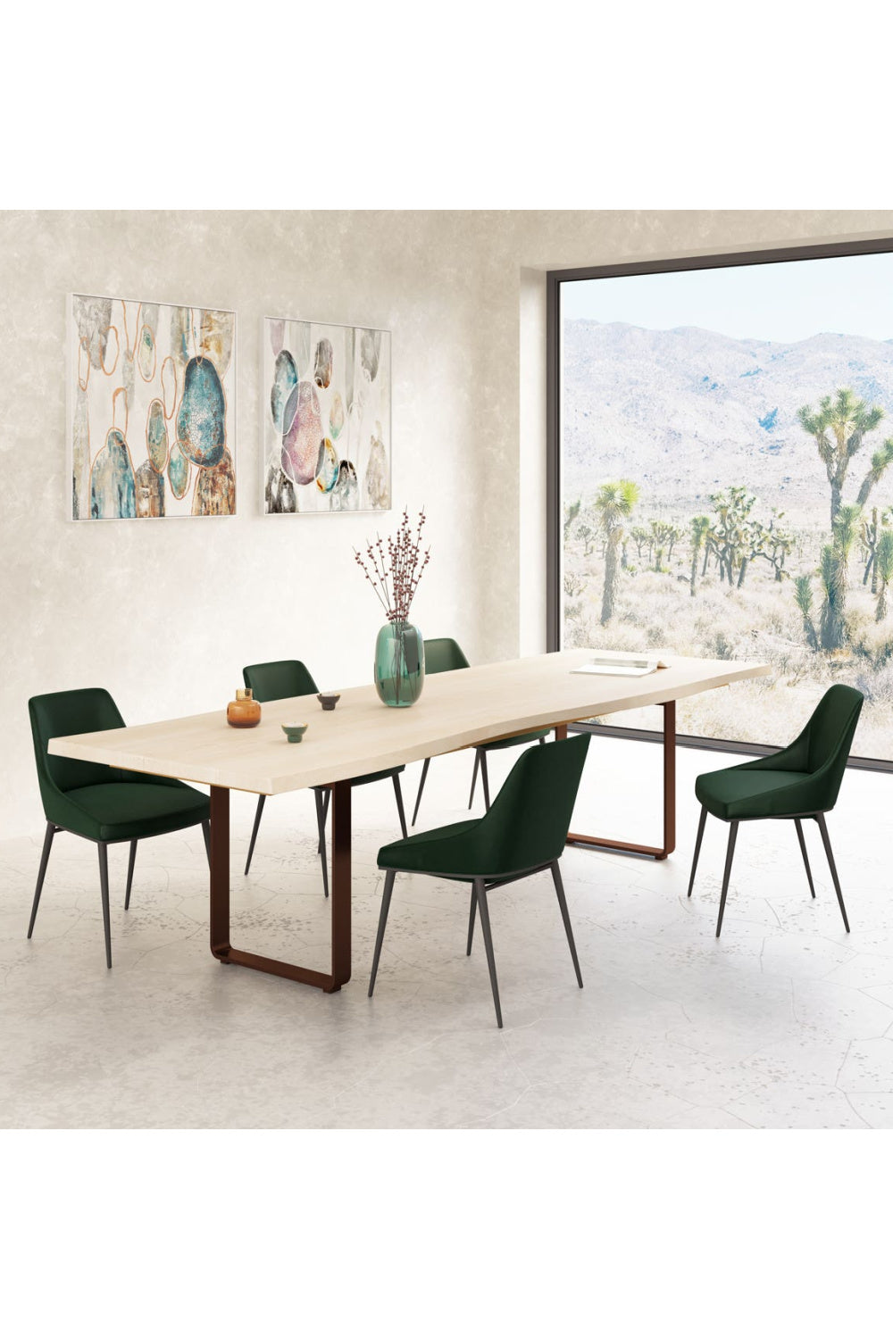 Mango Wood Top Dining Table | Novi Living Wilks | Oroa.com