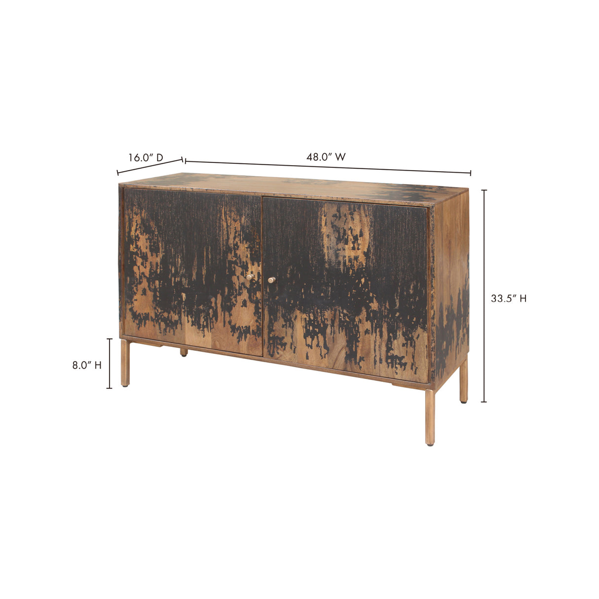 Modern European furniture - VIntage Look Wooden Sideboard - www.oroa.com | Oroa.com