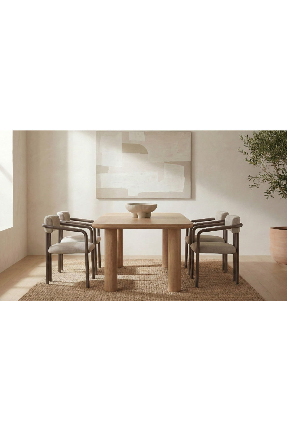 Modern European furniture - Scandinavian Style Oak Dining Table - www.oroa.com