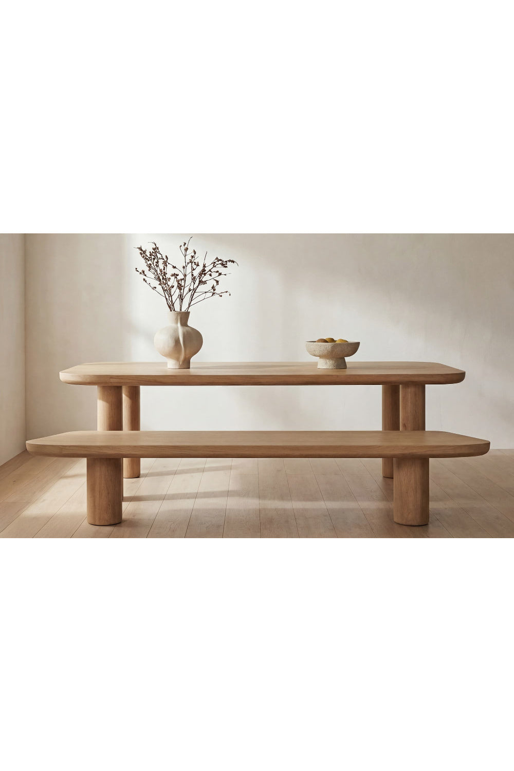 Modern European furniture - Scandinavian Style Oak Dining Bench - www.oroa.com