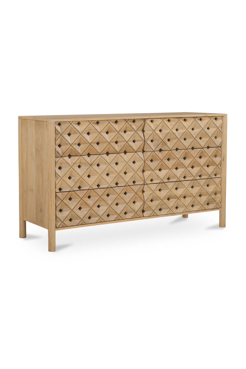 Modern European furniture - 6-Drawer Mango Wood Dresser - www.oroa.com | Oroa.com