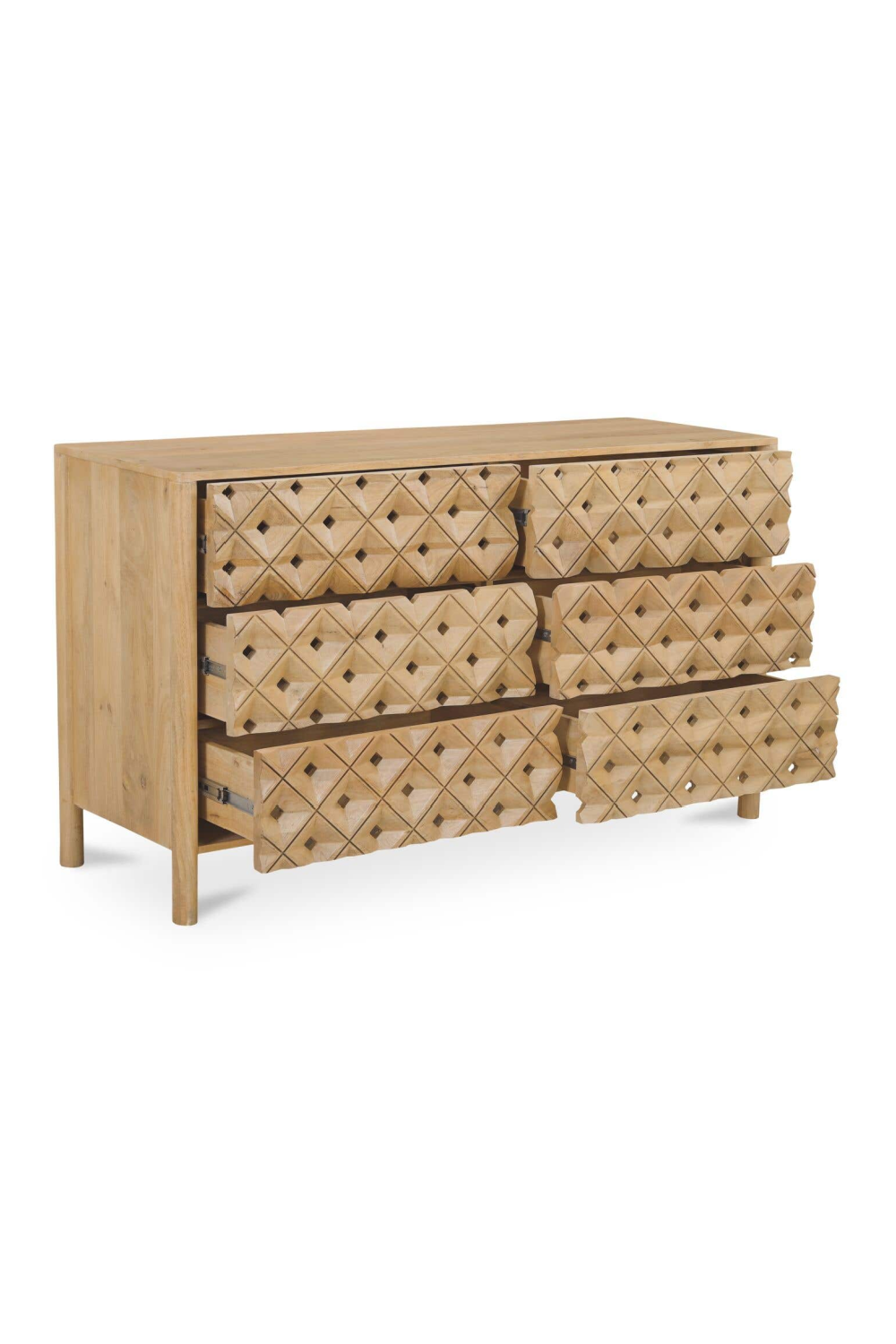 Modern European furniture - 6-Drawer Mango Wood Dresser - www.oroa.com | Oroa.com