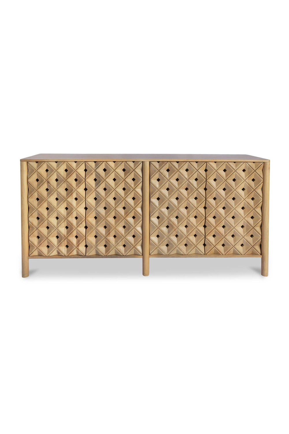 Modern European furniture - 4-Door Mango Wood Sideboard - www.oroa.com | Oroa.com