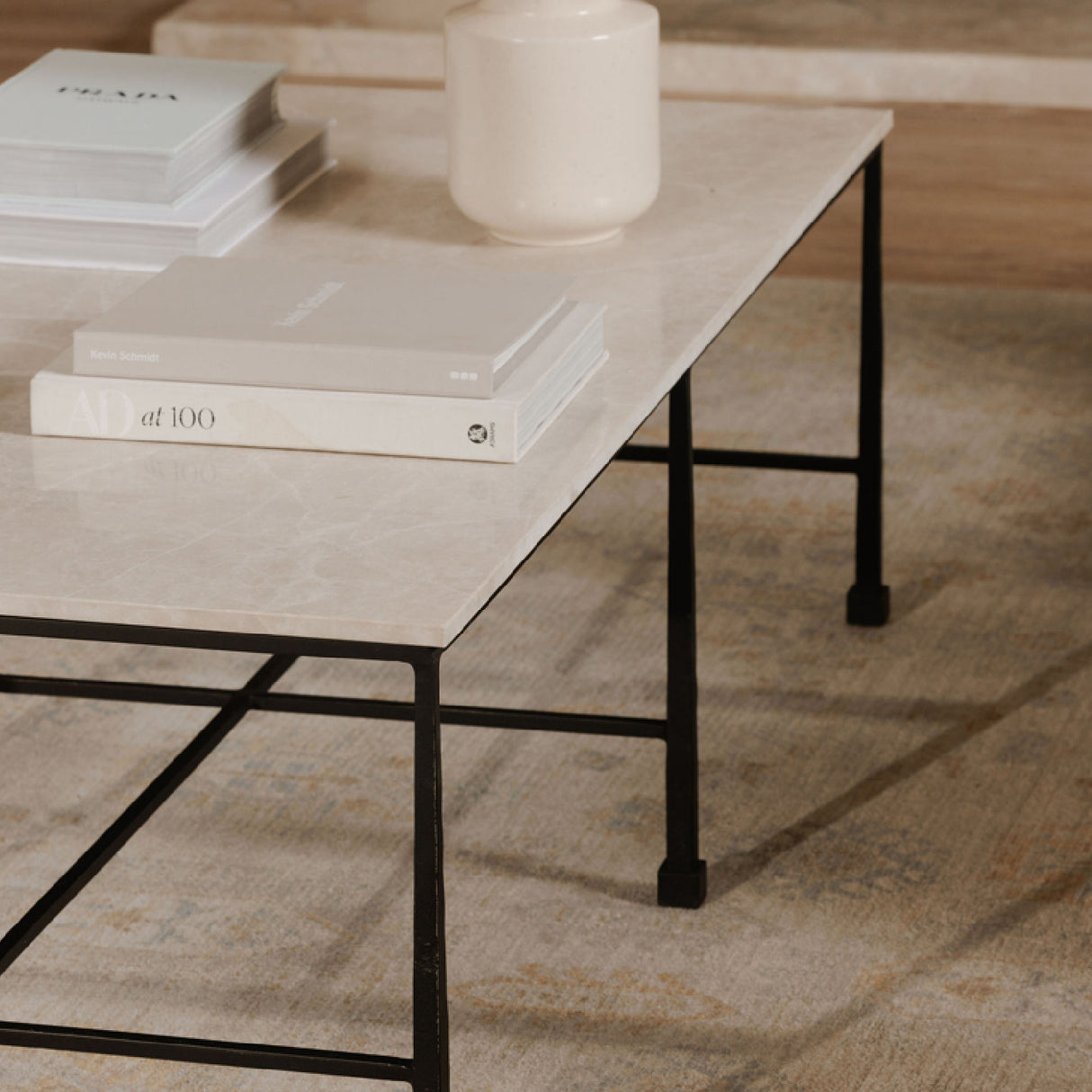 Modern European furniture - Botticino Marble Coffee Table - www.oroa.com | Oroa.com