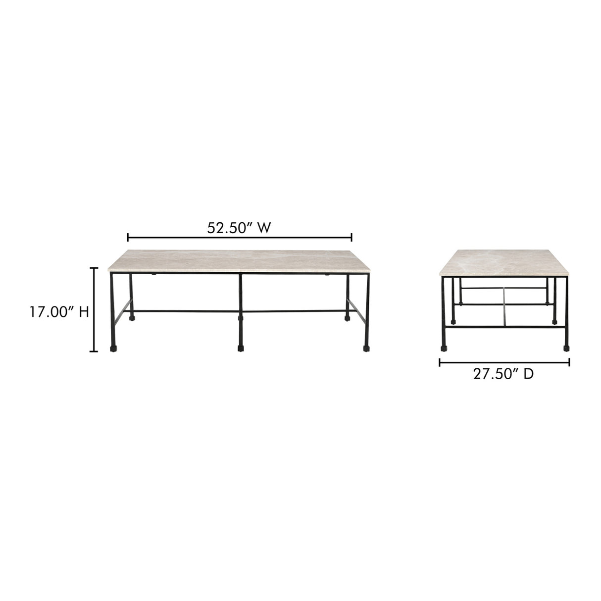 Modern European furniture - Botticino Marble Coffee Table - www.oroa.com | Oroa.com