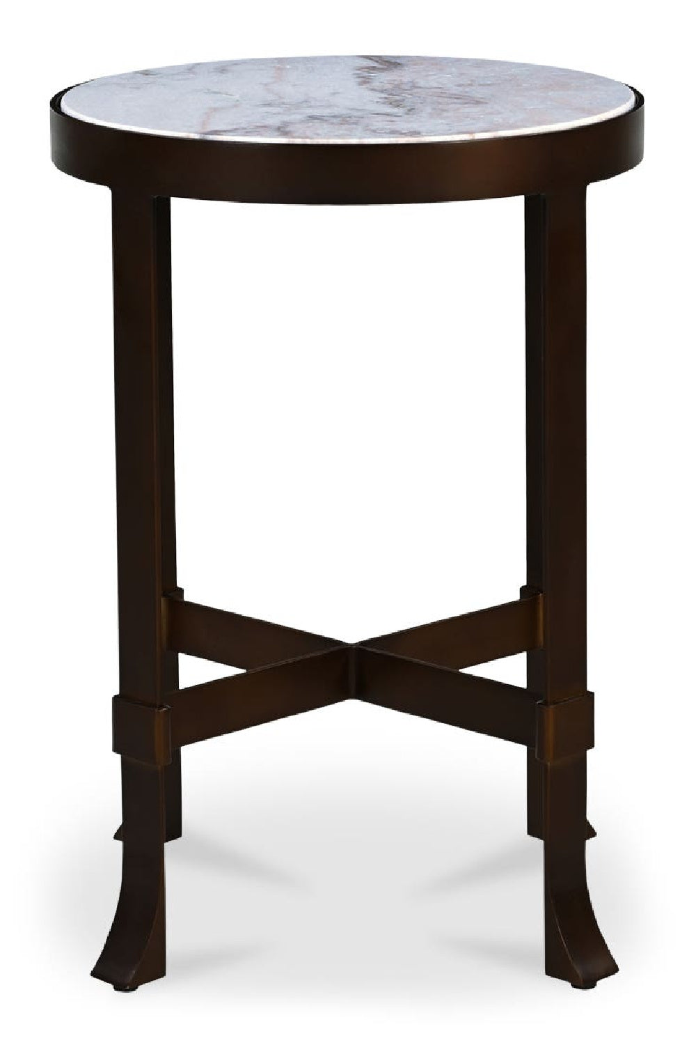Modern European furniture - Round Travertine Accent Table - www.oroa.com | Oroa.com