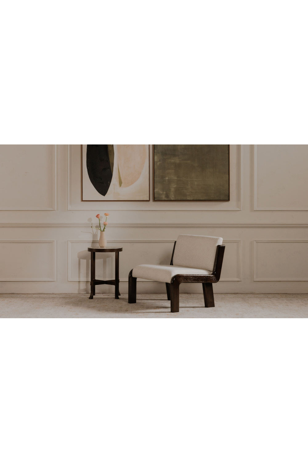 Modern European furniture - Round Travertine Accent Table - www.oroa.com | Oroa.com