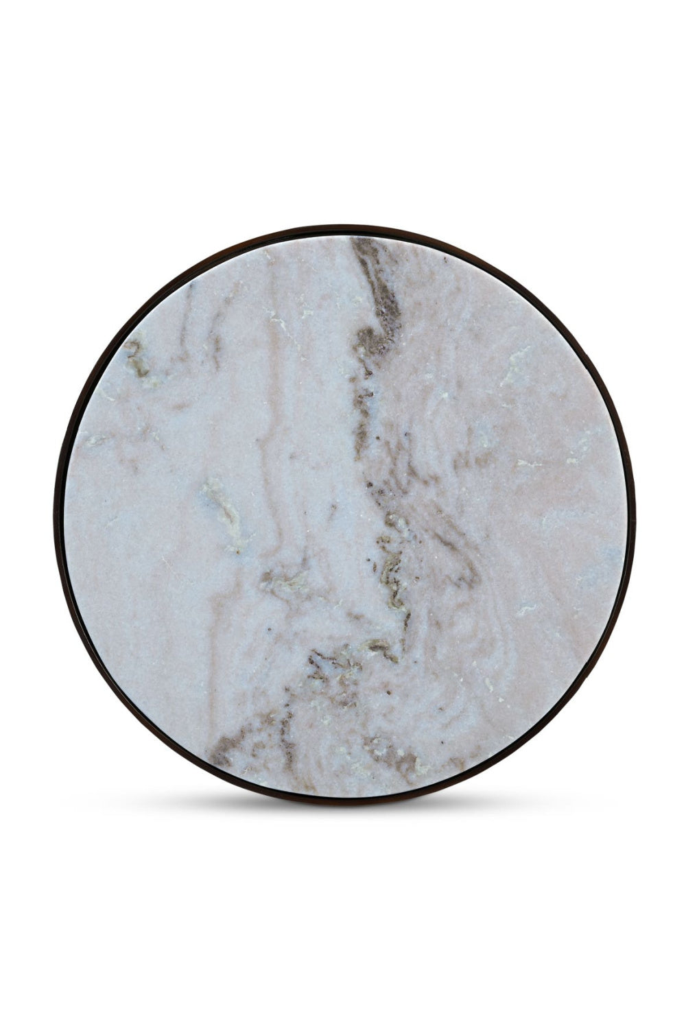 Modern European furniture - Round Travertine Accent Table - www.oroa.com | Oroa.com