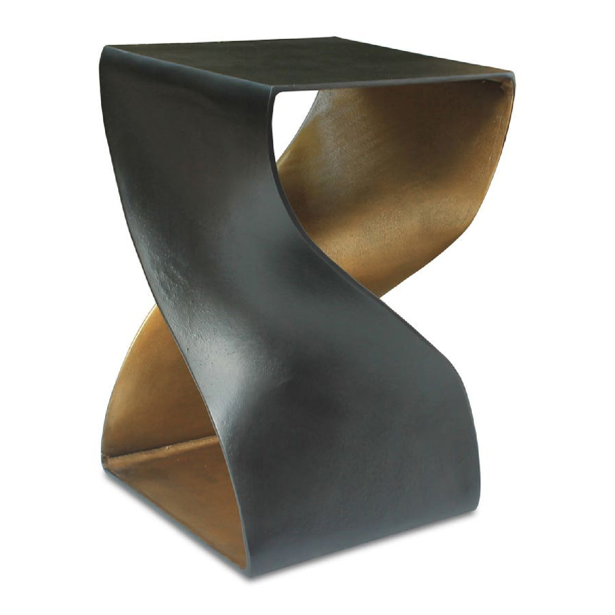 Modern European furniture - Two-Toned Metallic Accent Table - www.oroa.com