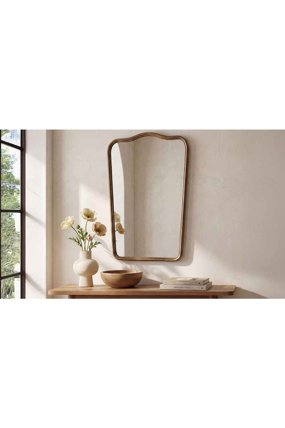 Modern European furniture - Cast Aluminum Wall Mirror - www.oroa.com | Oroa.com