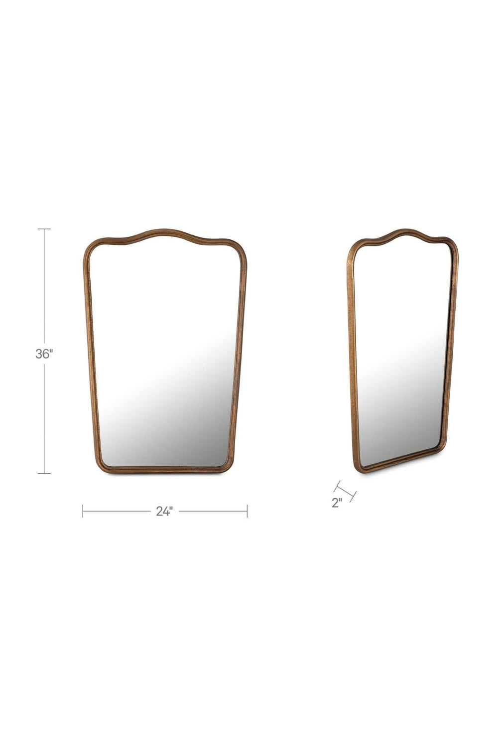 Modern European furniture - Cast Aluminum Wall Mirror - www.oroa.com | Oroa.com