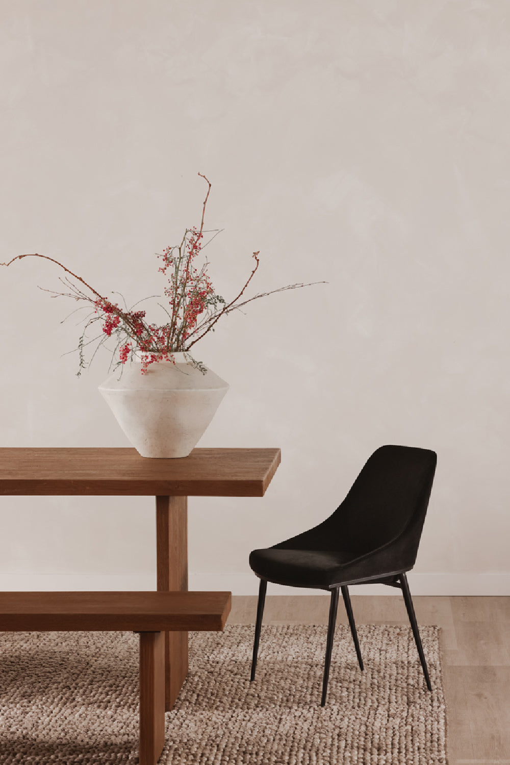 Modern European furniture - Sandblasted Oak Dining Bench - www.oroa.com