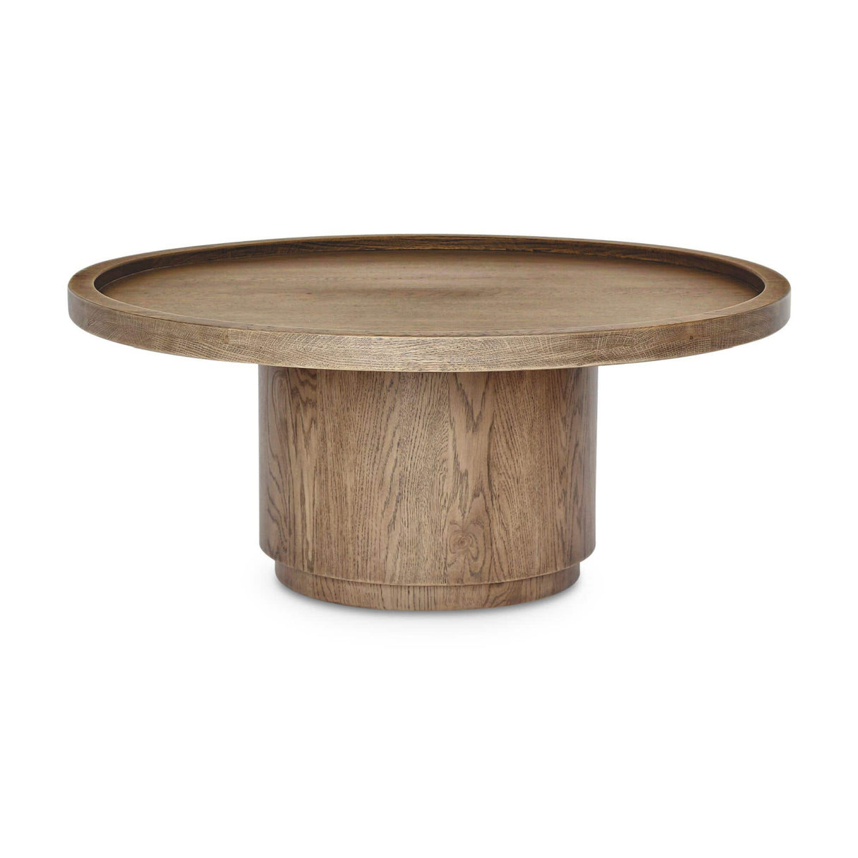 Modern European furniture - Round Tray Oak Coffee Table - www.oroa.com | Oroa.com