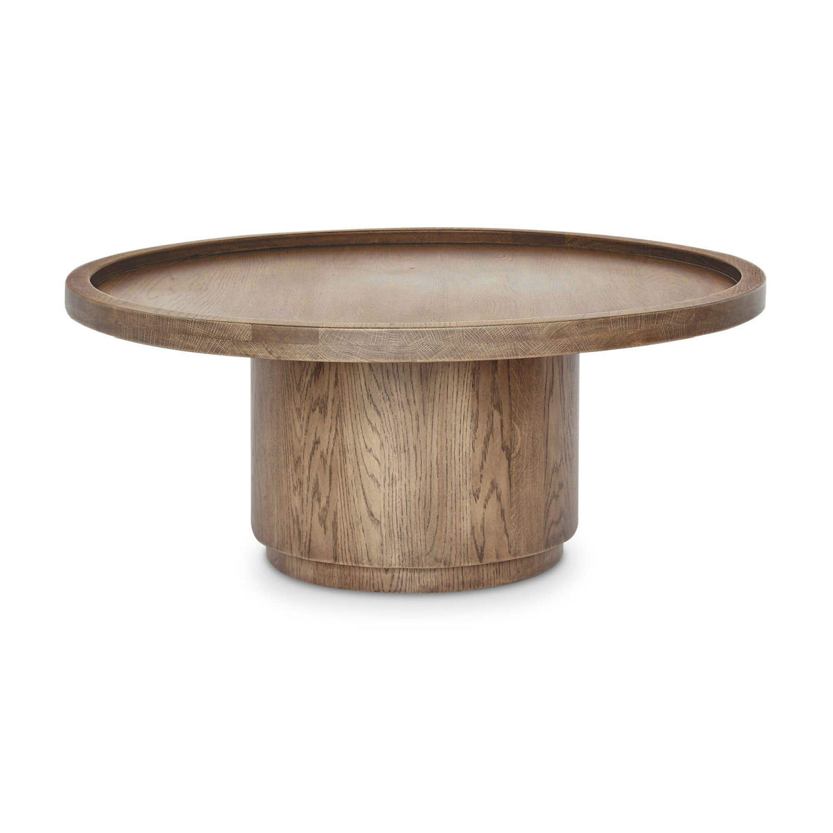 Modern European furniture - Round Tray Oak Coffee Table - www.oroa.com | Oroa.com