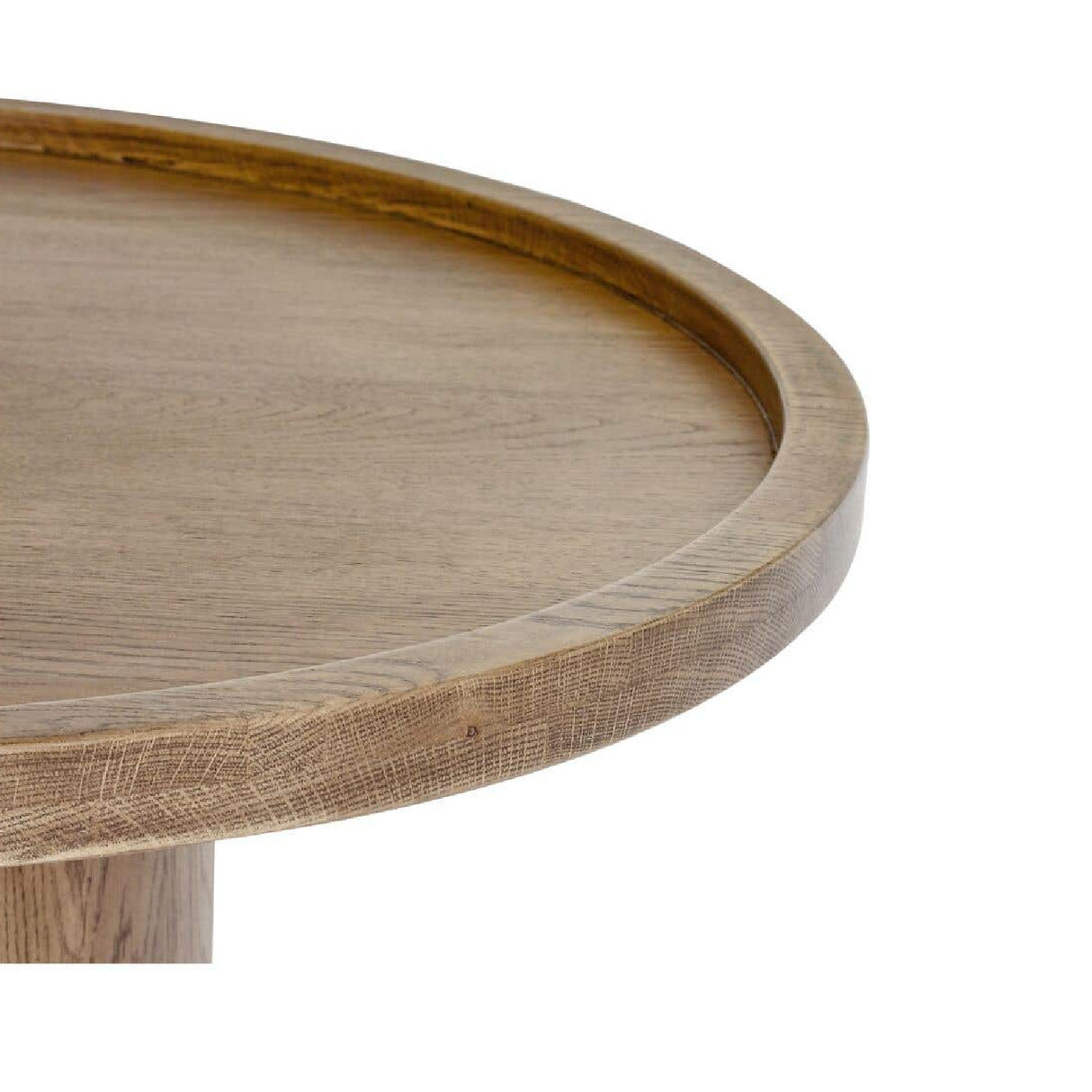 Modern European furniture - Round Tray Oak Coffee Table - www.oroa.com | Oroa.com