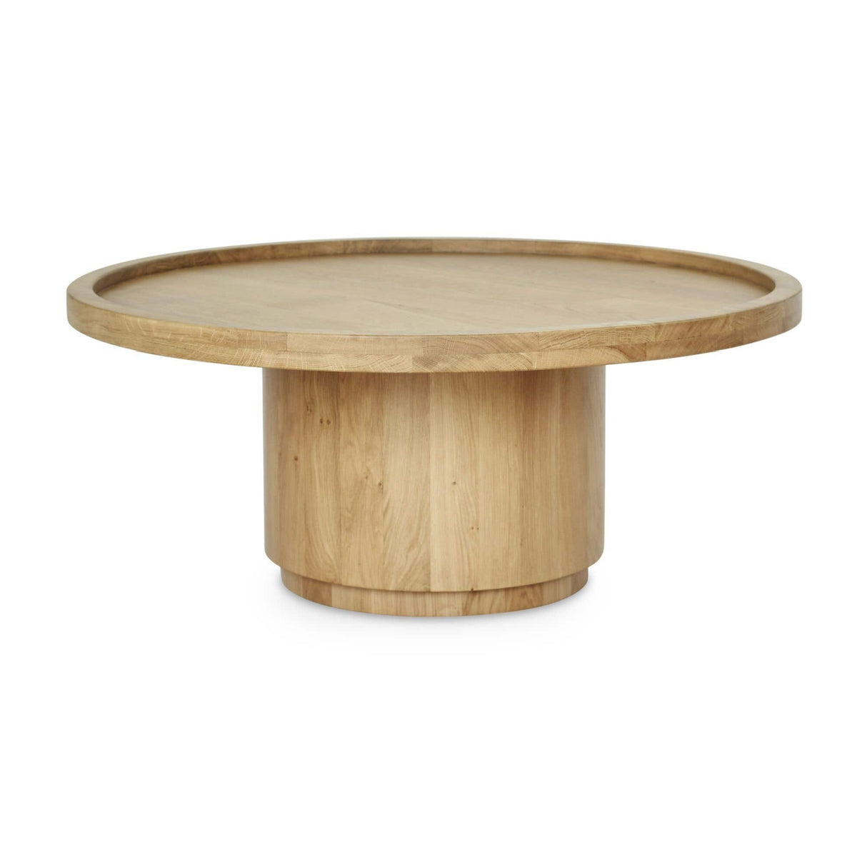 Modern European furniture - Round Tray Oak Coffee Table - www.oroa.com | Oroa.com