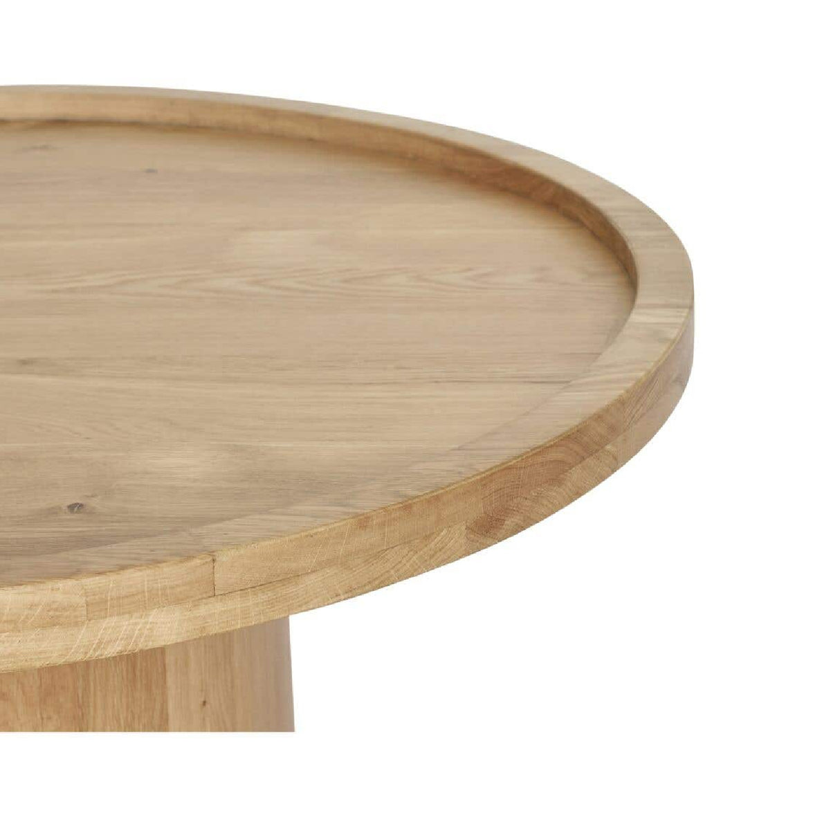 Modern European furniture - Round Tray Oak Coffee Table - www.oroa.com | Oroa.com