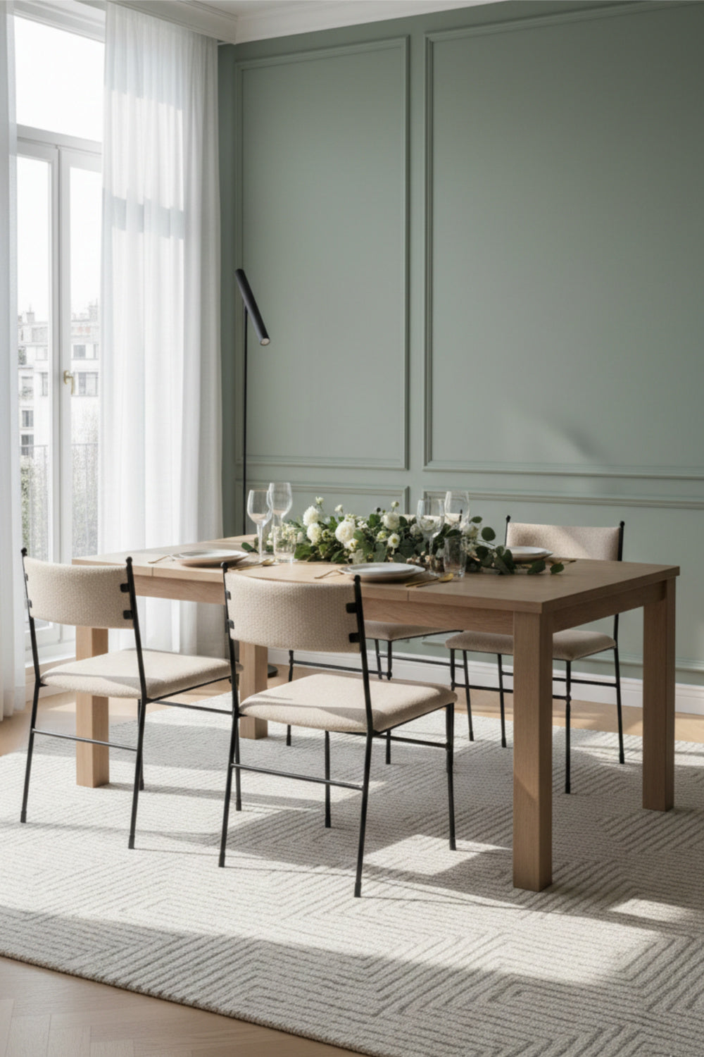 Modern European furniture - Hammered Metal Frame Dining Chair - www.oroa.com