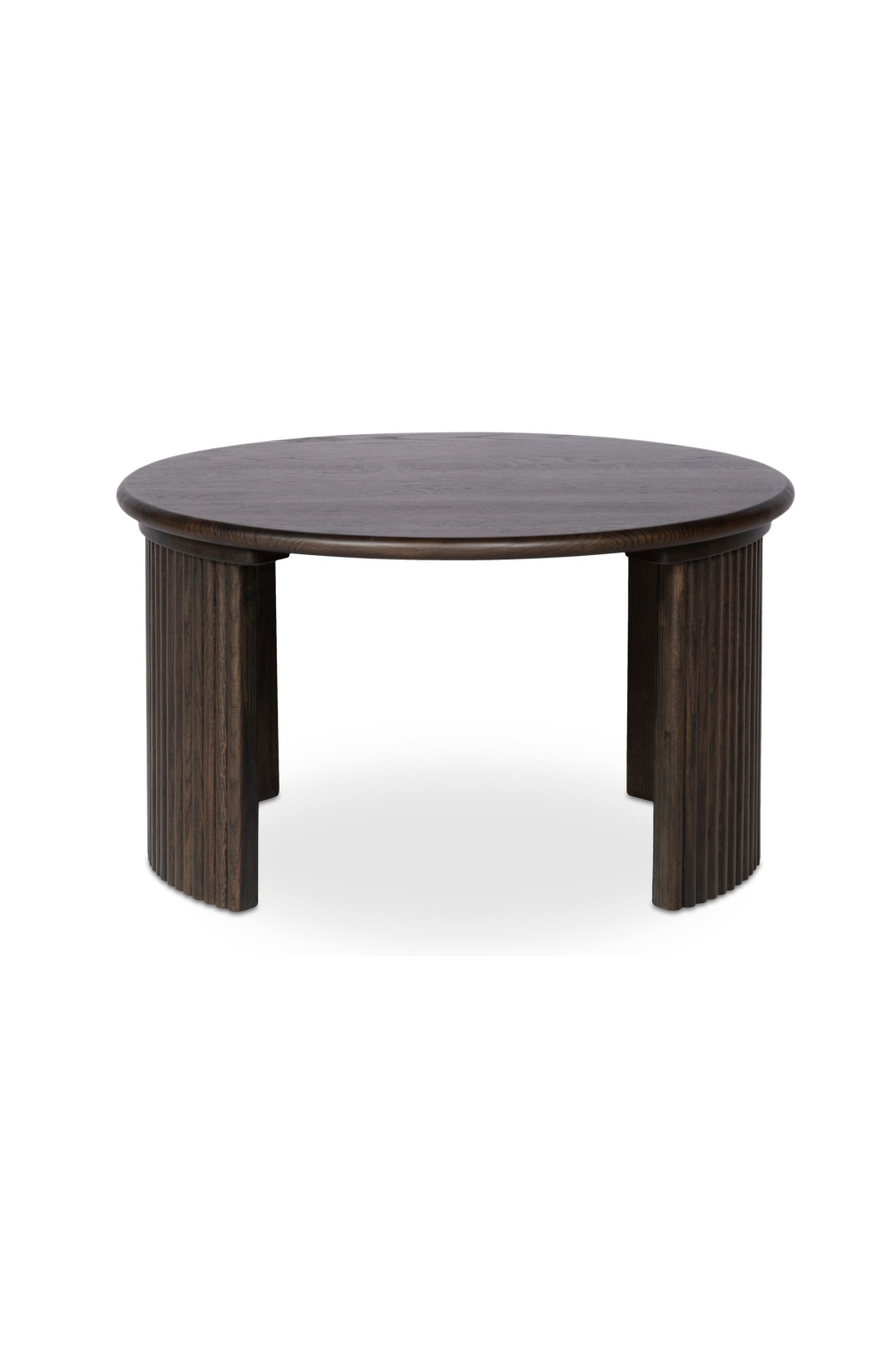 Modern European furniture - Oak Fluted Base Coffee Table - www.oroa.com | Oroa.com