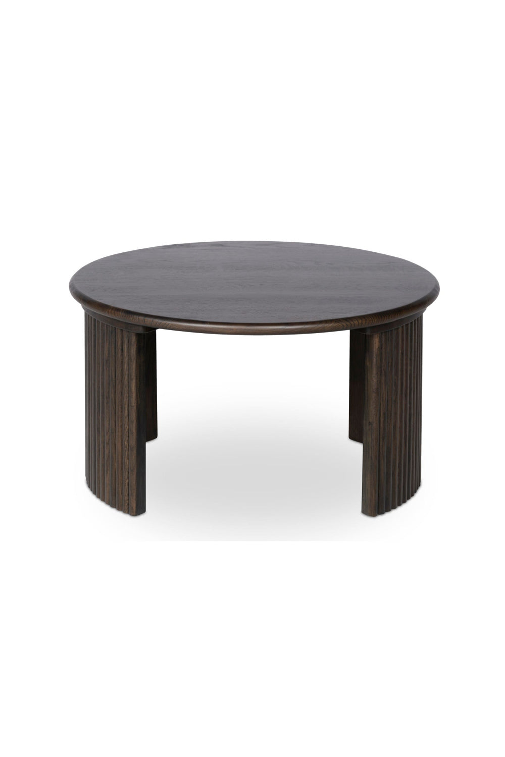 Modern European furniture - Oak Fluted Base Coffee Table - www.oroa.com | Oroa.com