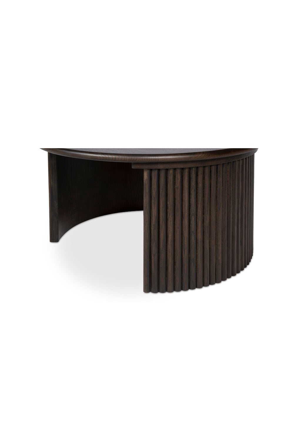 Modern European furniture - Oak Fluted Base Coffee Table - www.oroa.com | Oroa.com