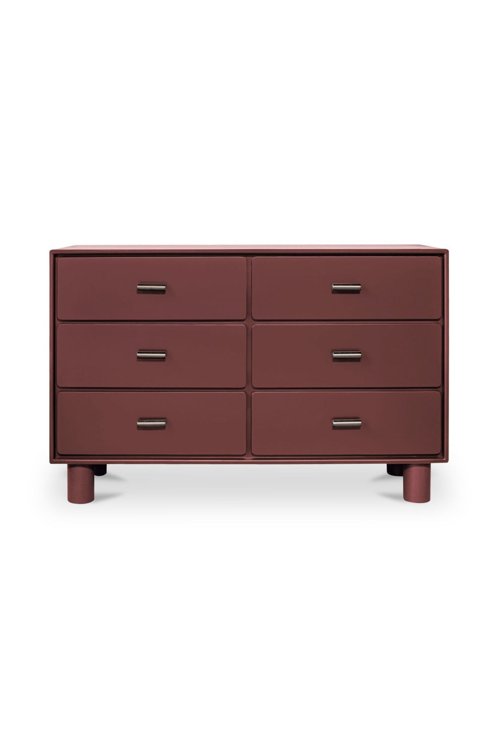 Modern European furniture - Red Wooden 6-Drawer Dresser - www.oroa.com | Oroa.com