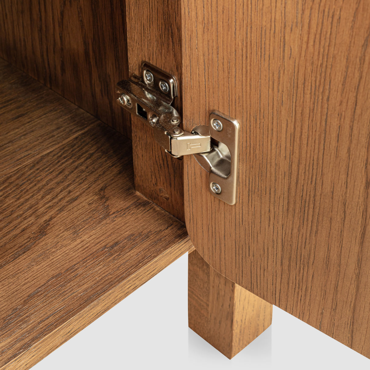 Modern European furniture - Brown Oak 2-Drawer 4-Door Sideboard - www.oroa.com | Oroa.com