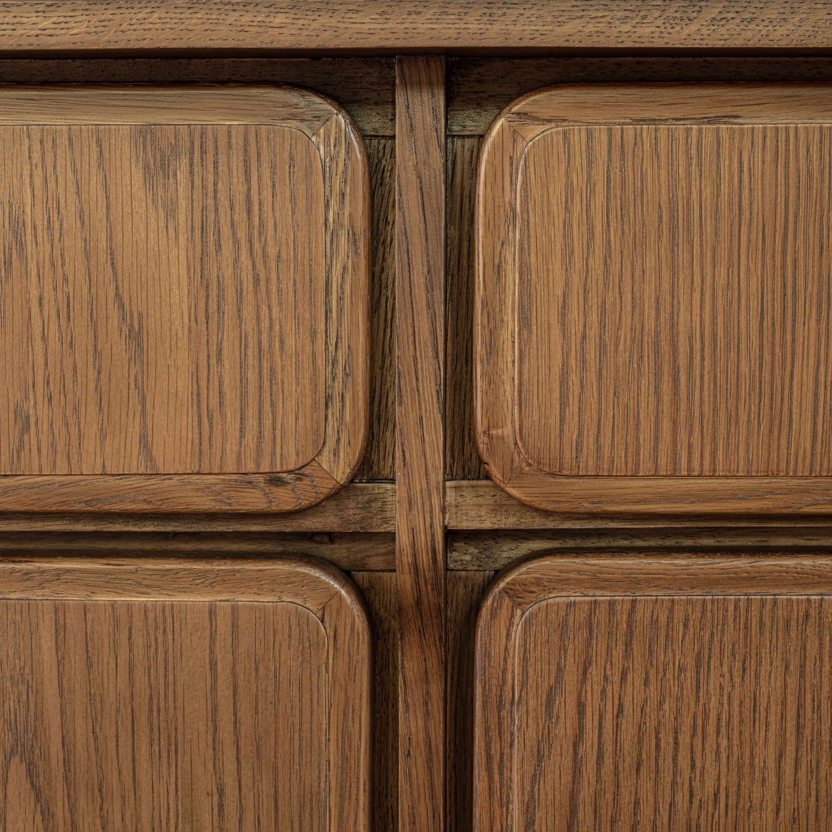 Modern European furniture - Brown Oak 2-Drawer 4-Door Sideboard - www.oroa.com | Oroa.com