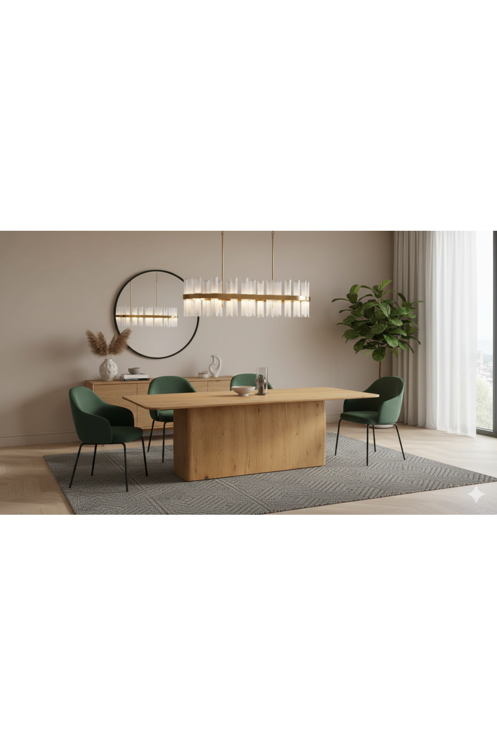 Modern European furniture - Rustic Oak Dining Table - www.oroa.com | Oroa.com