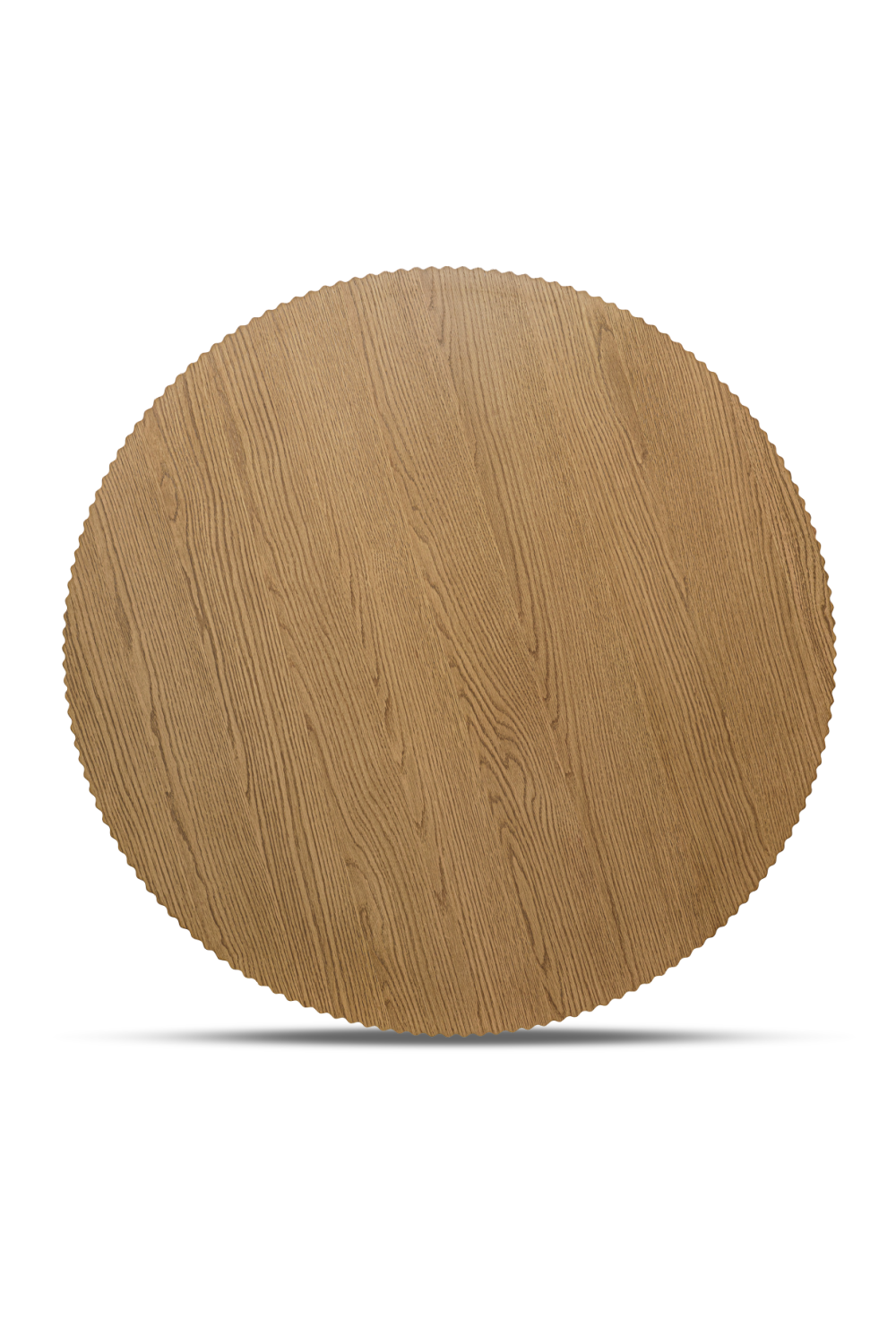 Modern European furniture - Fluted Round Oak Coffee Table - www.oroa.com | Oroa.com