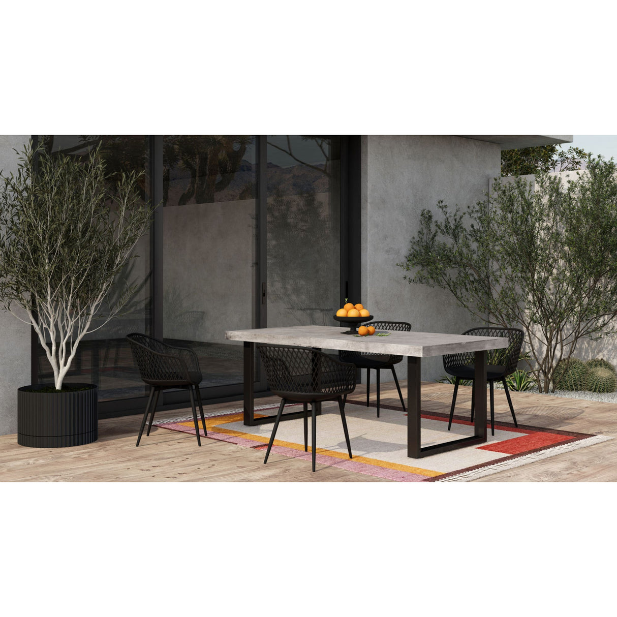 Modern European furniture - Molded Indoor/Outdoor Dining Chairs (2) - www.oroa.com | Oroa.com