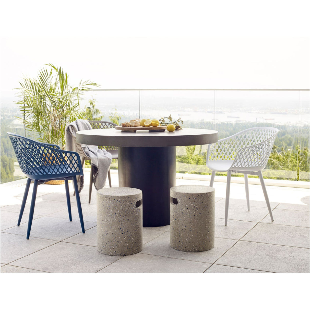 Modern European furniture - Molded Indoor/Outdoor Dining Chairs (2) - www.oroa.com | Oroa.com
