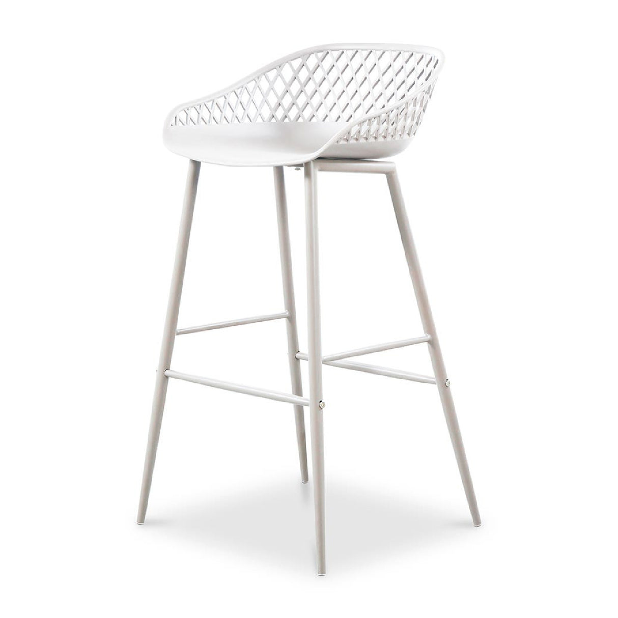 Modern European furniture - Molded Indoor/Outdoor Bar Stools (2) - www.oroa.com | Oroa.com