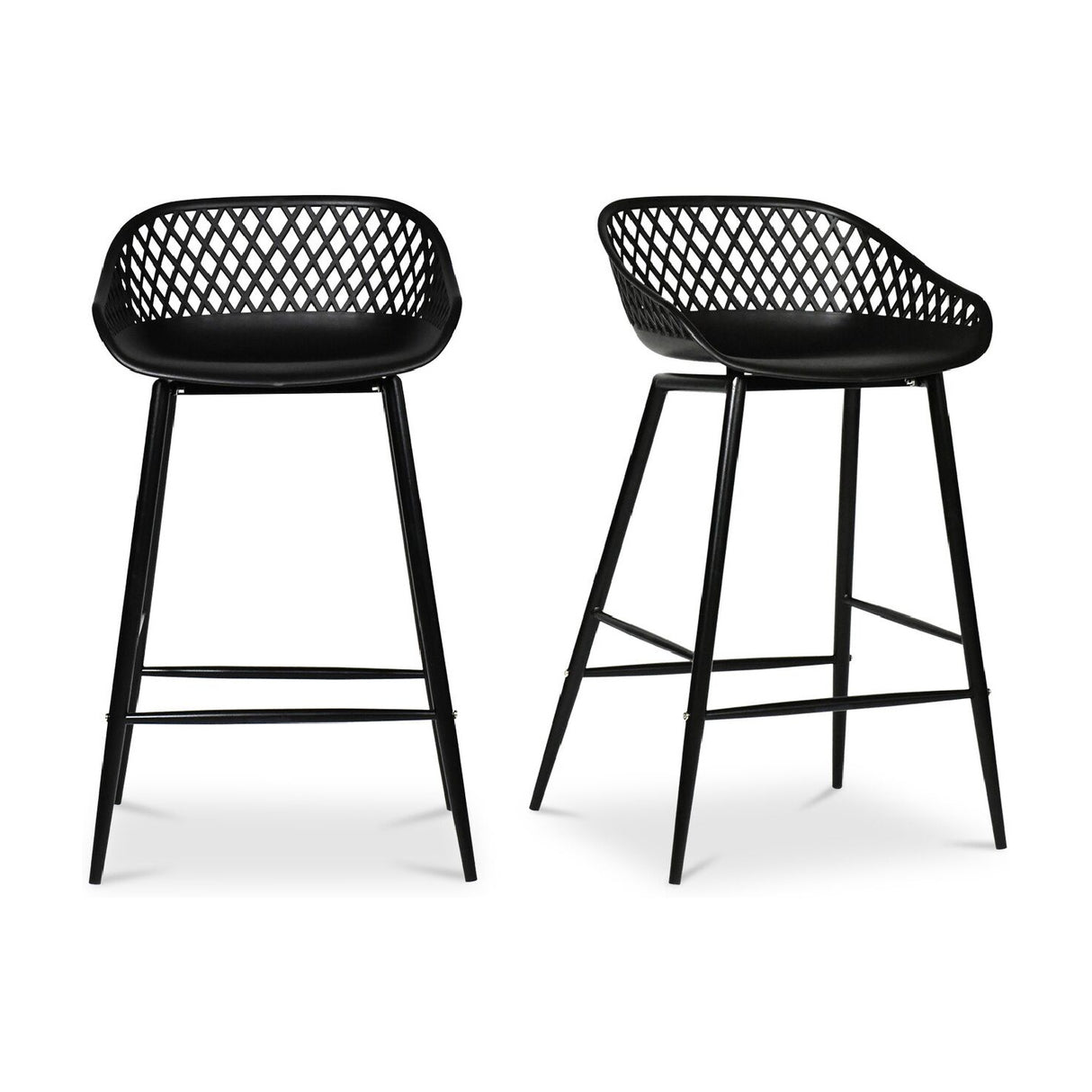 Modern European furniture - Diamond-Mesh Indoor/Outdoor Counter Stools (2) - www.oroa.com | Oroa.com