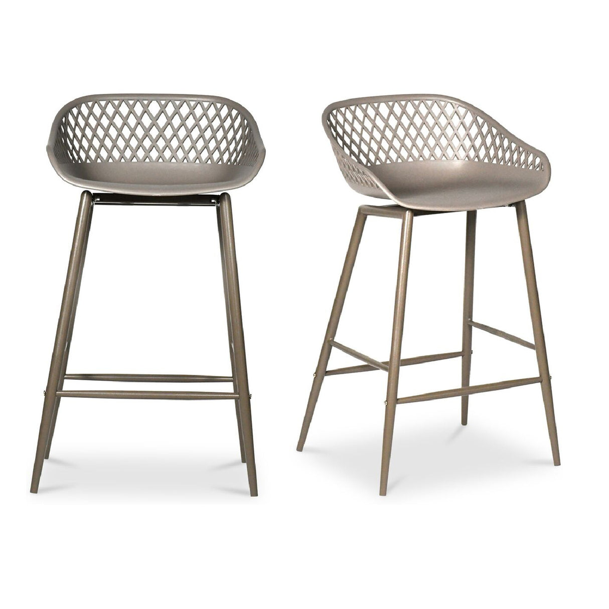 Modern European furniture - Diamond-Mesh Indoor/Outdoor Counter Stools (2) - www.oroa.com | Oroa.com