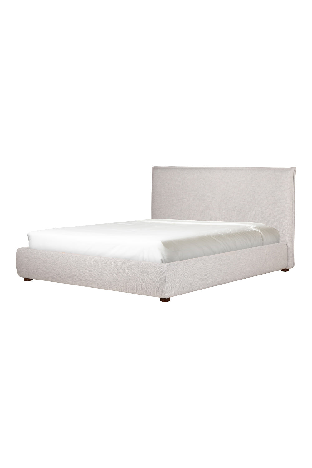 Modern European furniture - Gray Linen Blend Bed - www.oroa.com | Oroa.com