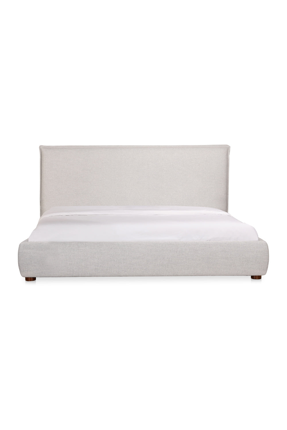 Modern European furniture - Gray Linen Blend Bed - www.oroa.com | Oroa.com