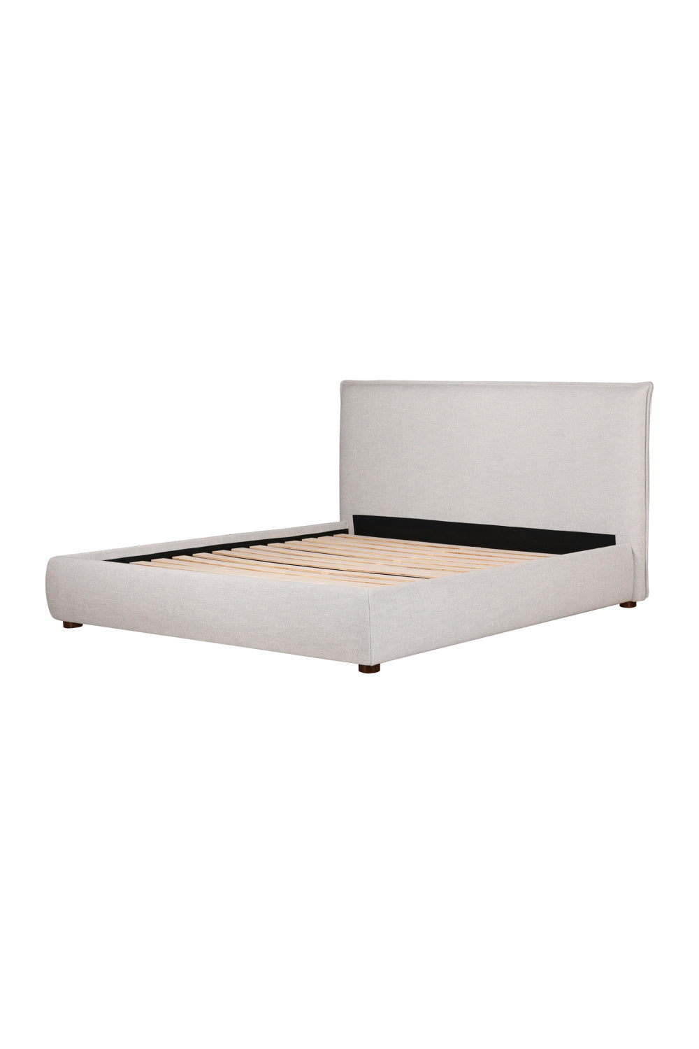 Modern European furniture - Gray Linen Blend Bed - www.oroa.com | Oroa.com