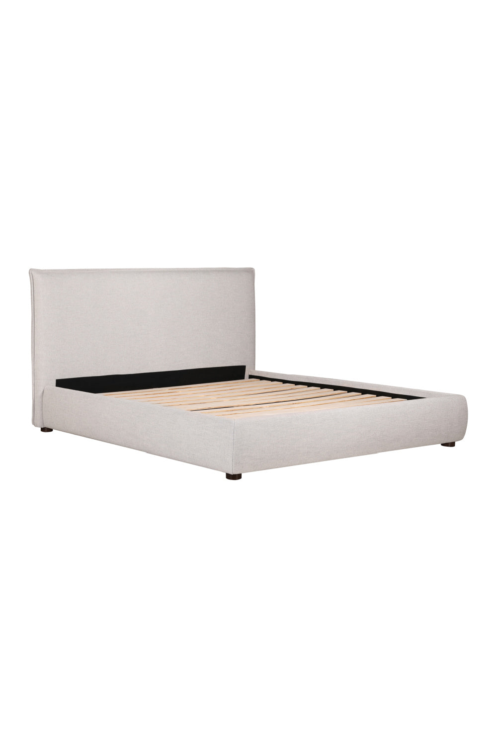 Modern European furniture - Gray Linen Blend Bed - www.oroa.com | Oroa.com