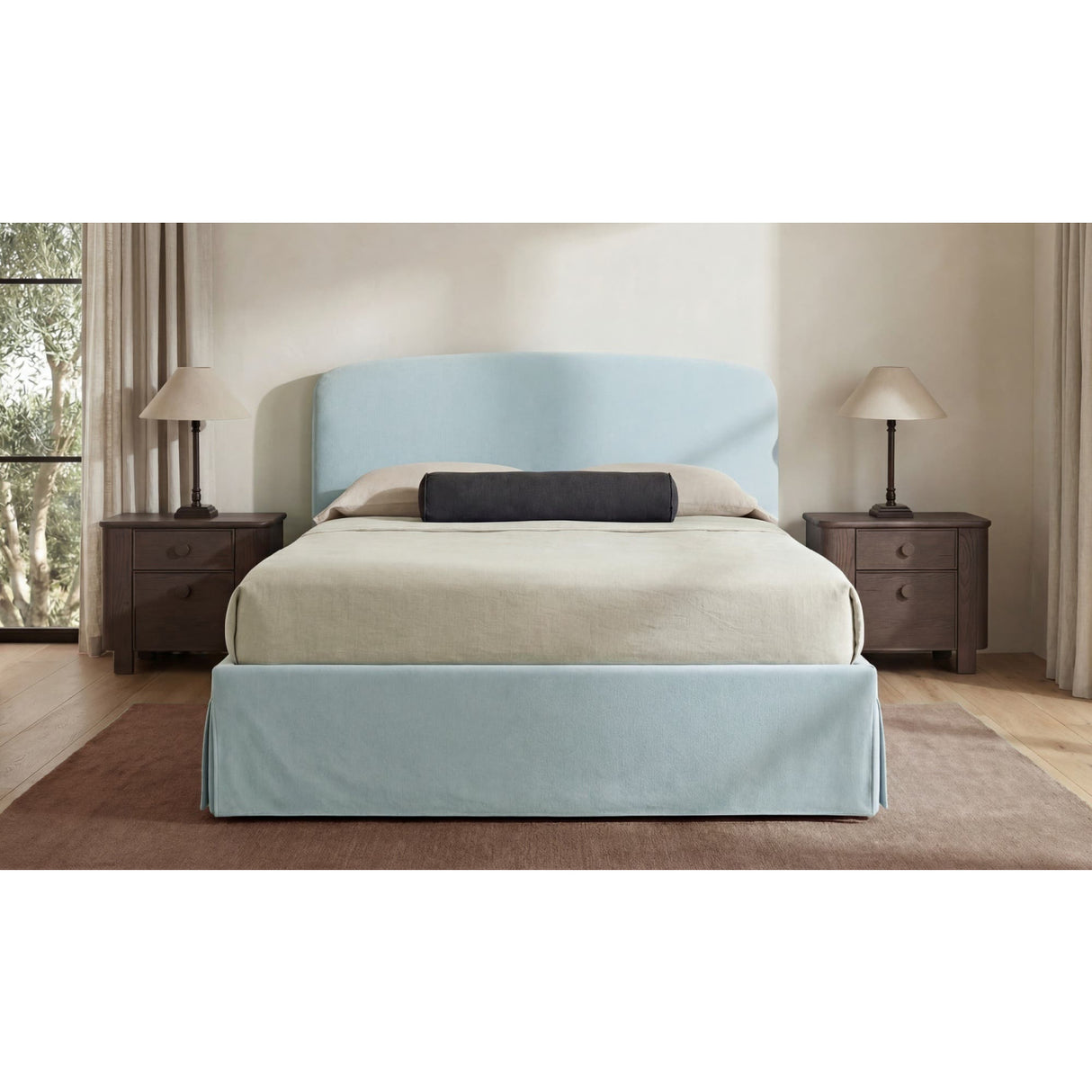 Blue King Storage Bed | Oroa.com
