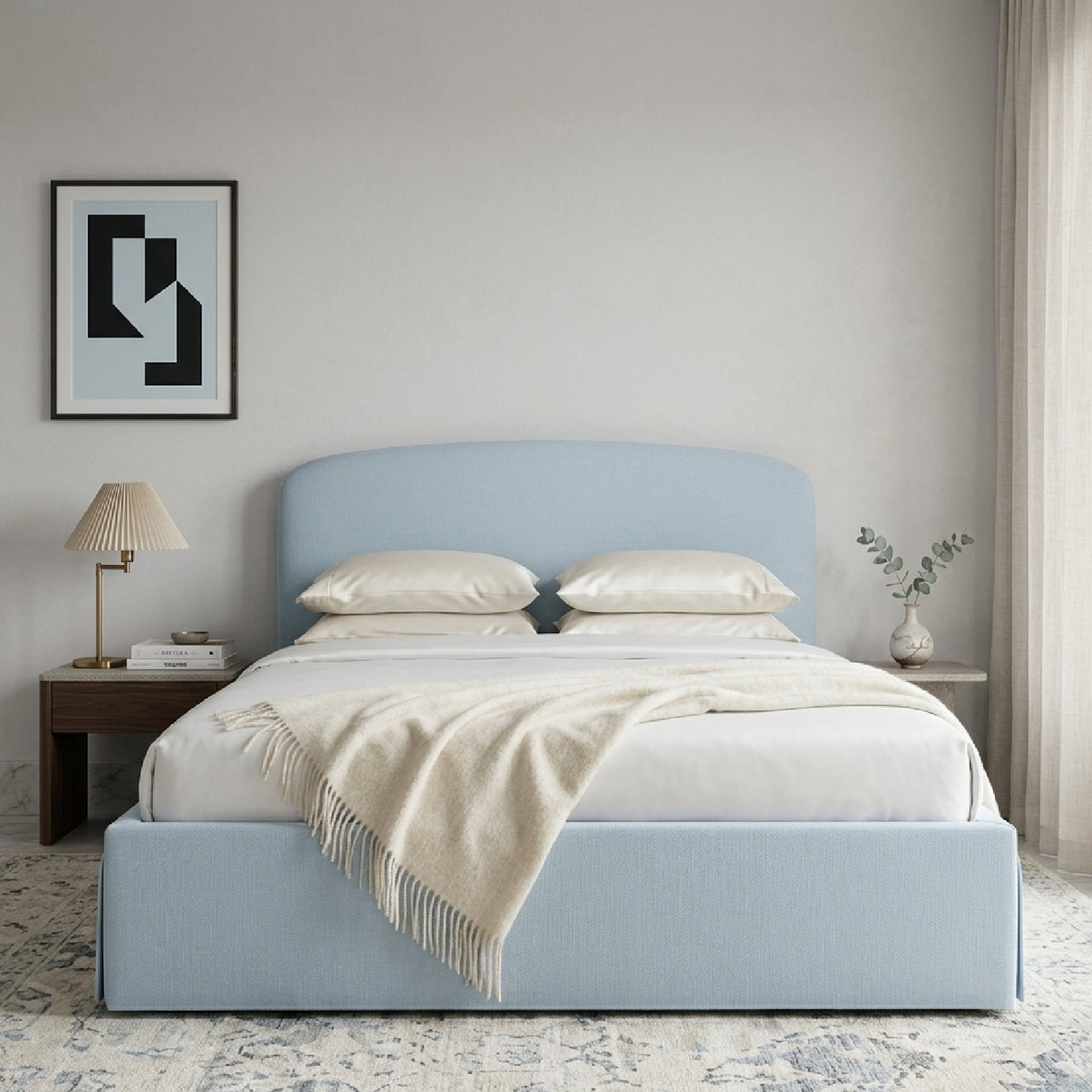 Blue King Storage Bed | Oroa.com