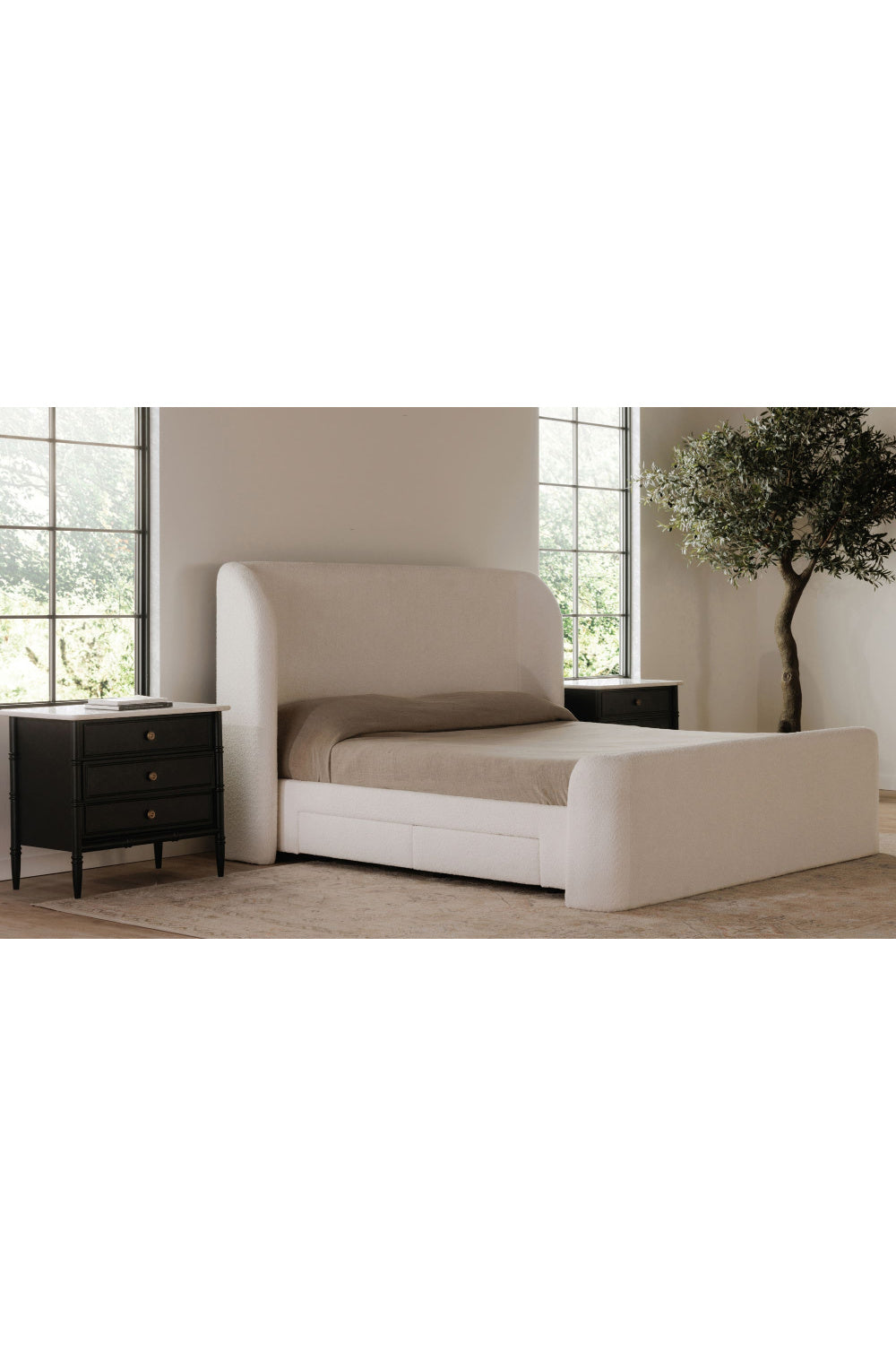 Upholstered Storage Bed | Novi Living Sophia | Oroa.com
