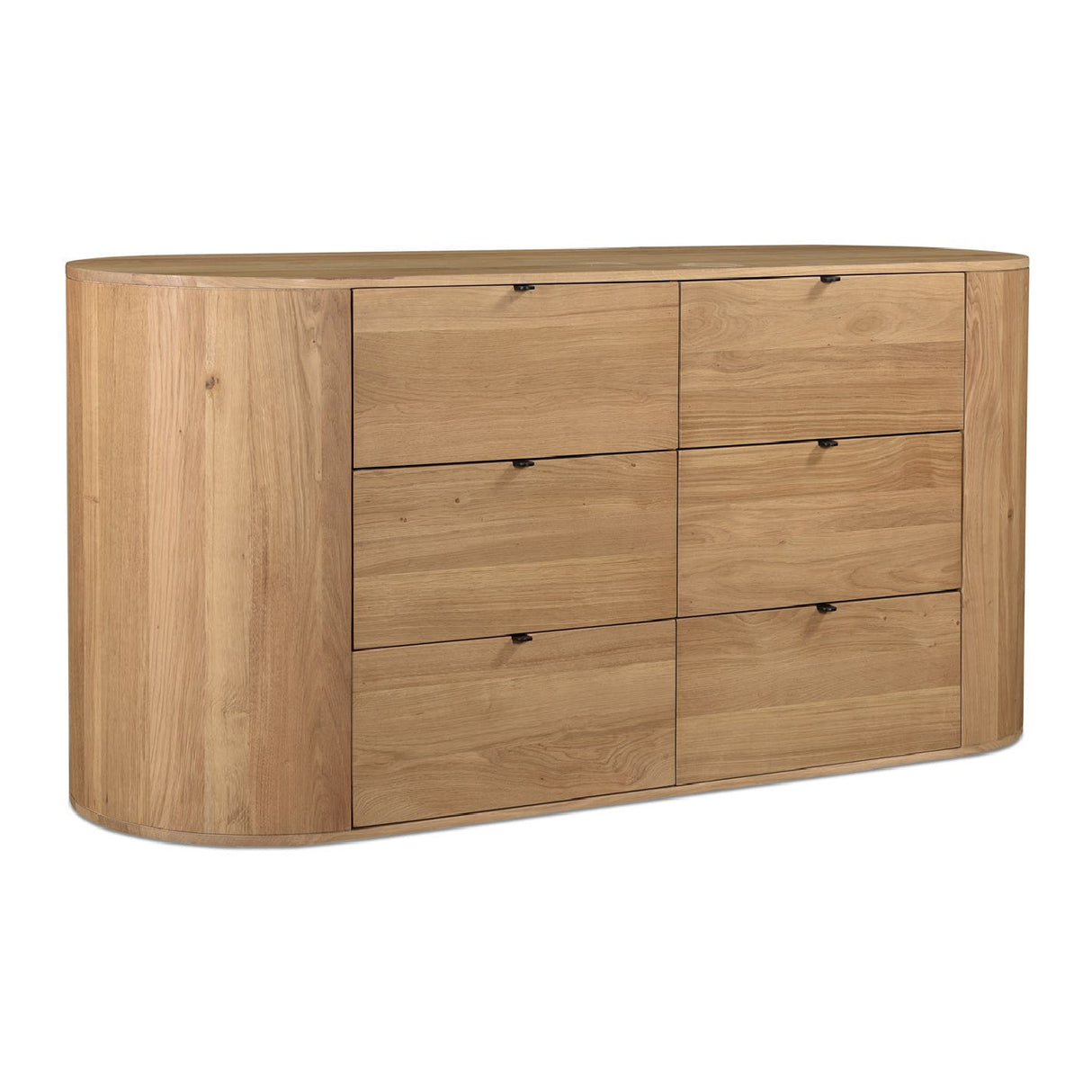 Modern European furniture - Natural Oak 6-Drawer Dresser - www.oroa.com