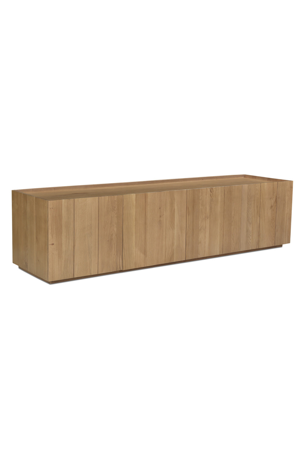 Modern European furniture - Natural Oak 4-Door Media Cabinet - www.oroa.com
