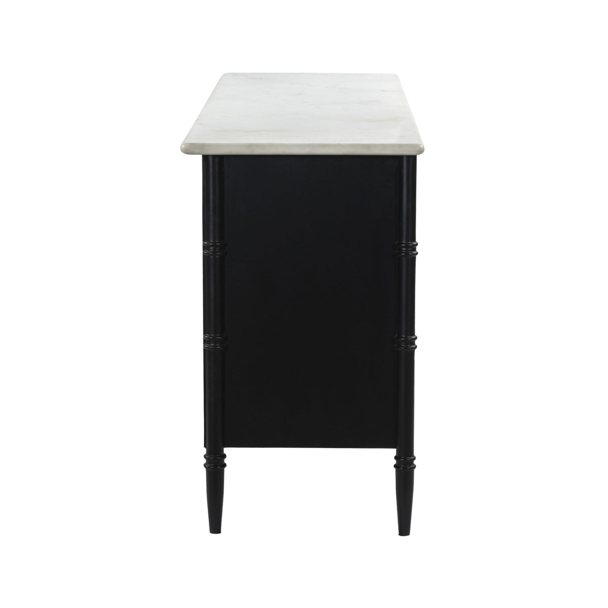 Modern European furniture - Black 6-Drawer Chest - www.oroa.com