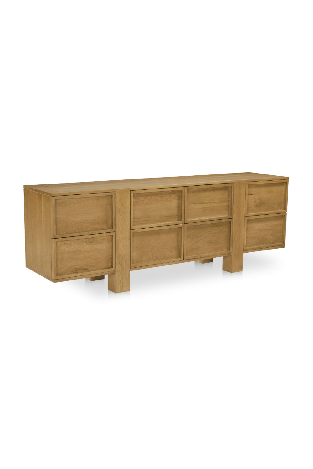 Modern European furniture - Japandi Oak 8-Drawer Dresser - www.oroa.com
