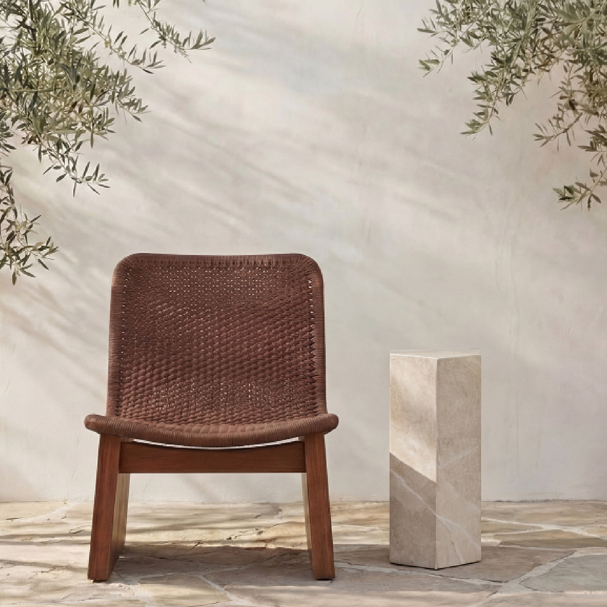 Modern European furniture - Concrete 5-Sided Outdoor Side Table - www.oroa.com | Oroa.com