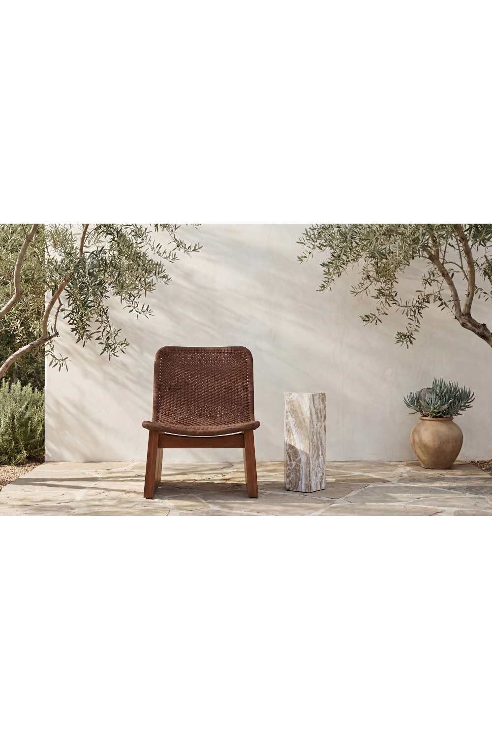 Modern European furniture - Concrete 5-Sided Outdoor Side Table - www.oroa.com | Oroa.com