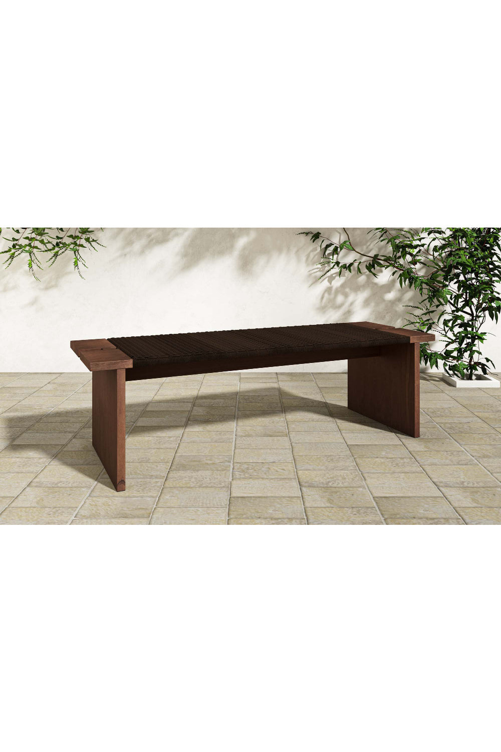 Modern European furniture - Brown Hyacinth Outdoor Bench - www.oroa.com | Oroa.com