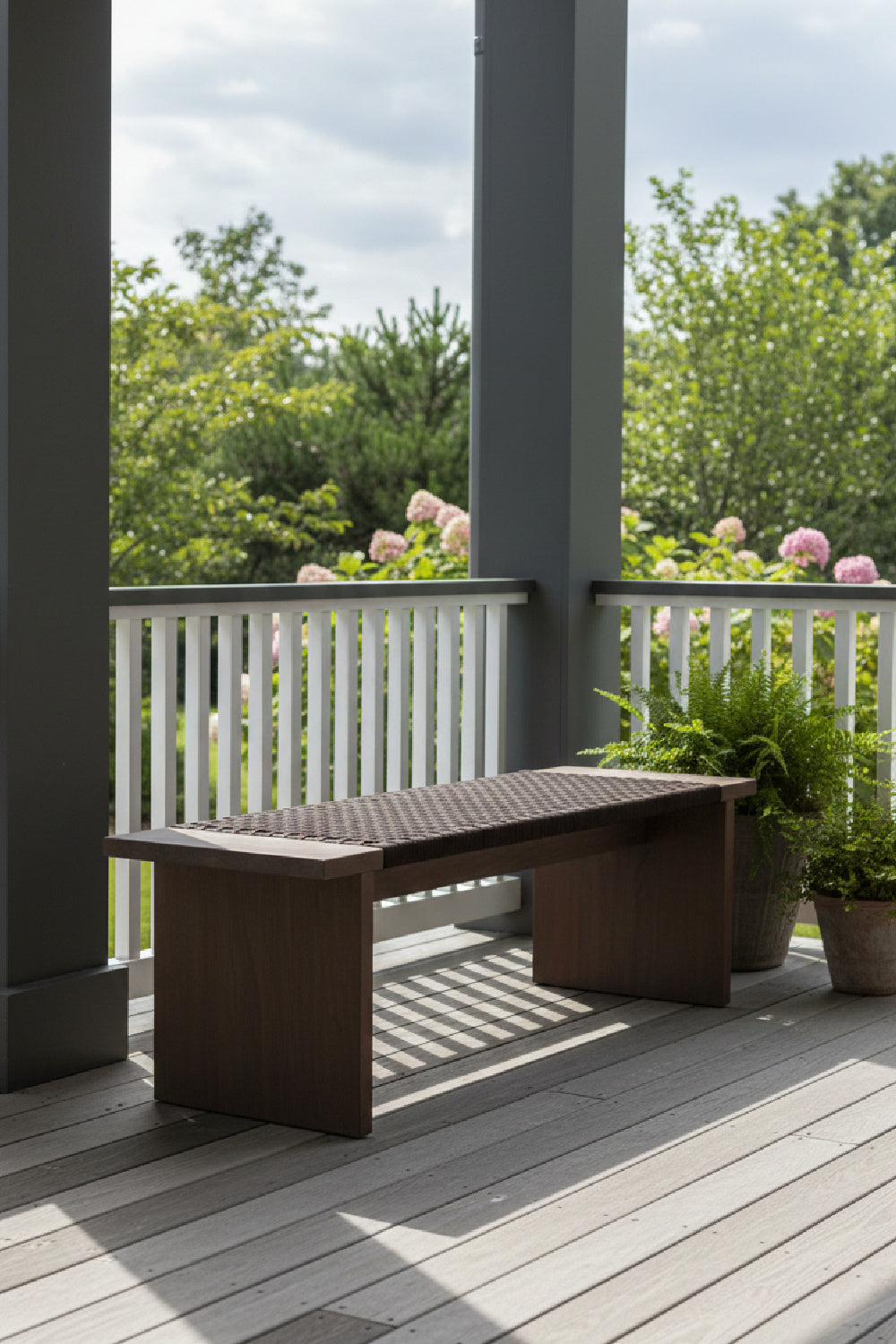 Modern European furniture - Brown Hyacinth Outdoor Bench - www.oroa.com | Oroa.com